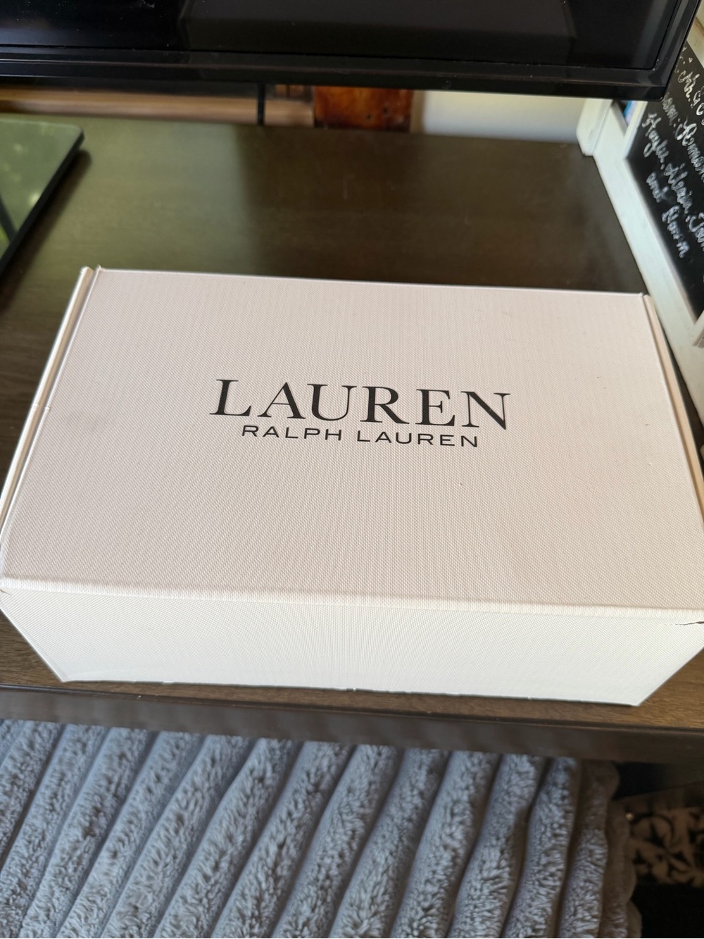 Ralph Lauren White Leather Women’s Sneakers with Tan Accent - Picture 5 of 5